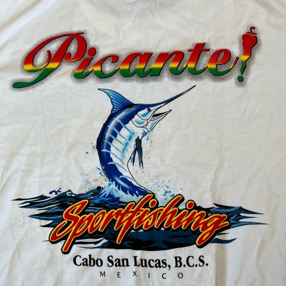 Cabo Picante sport fishing tee, L, never worn - Picture 1 of 7